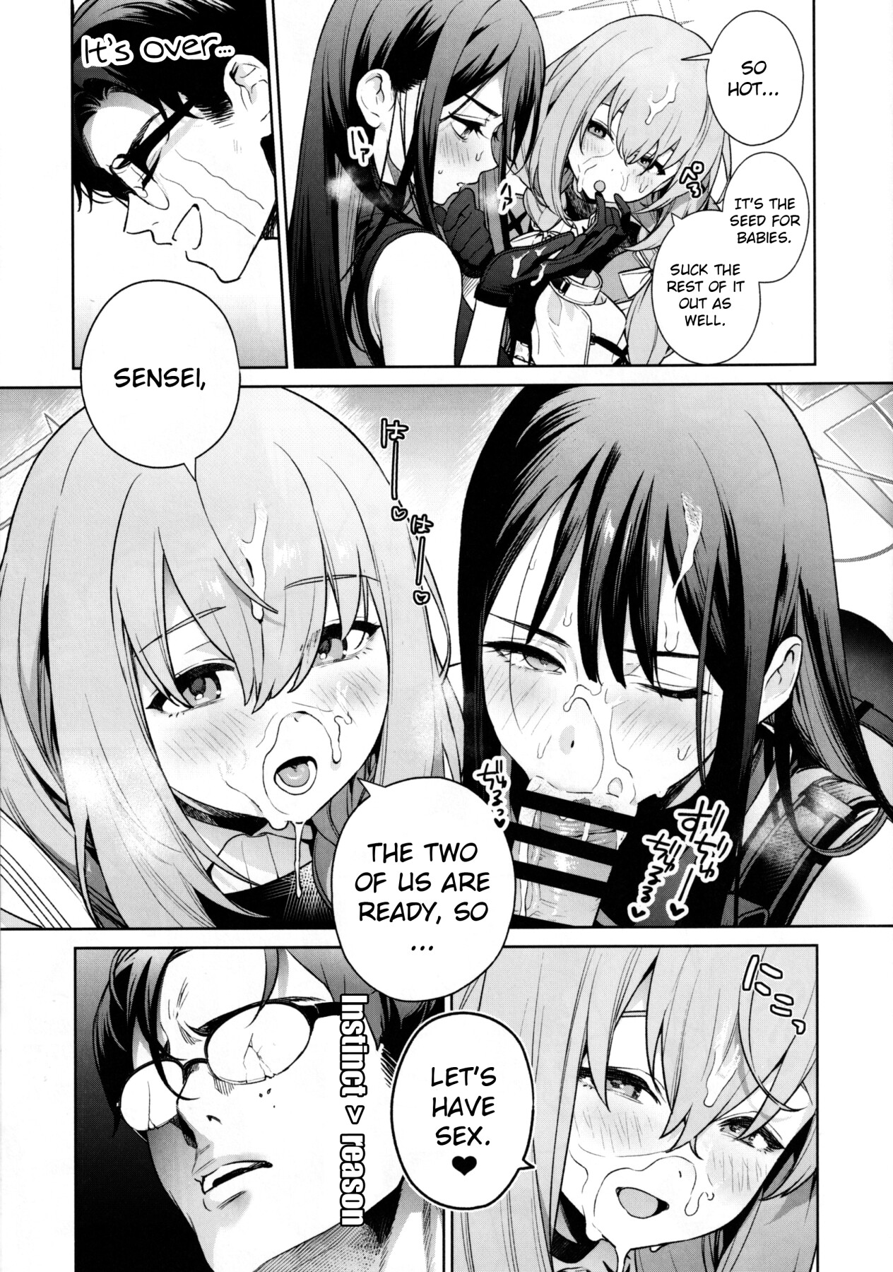 Hentai Manga Comic-A Book About Teaching Saori and Atsuko How to Study-Read-10